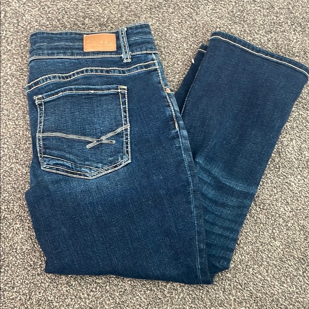 Women's Capri Dark Blue Jeans